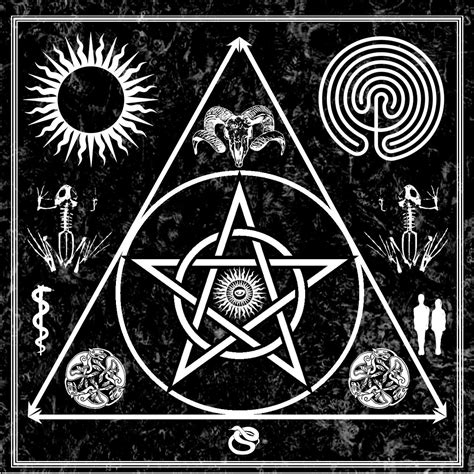Black and white witch symbols: an exploration of contrast and harmony